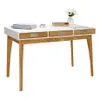 Escritorio Linea Metro - Blanco/Miel en Multicolor - Escritorios y sillas de escritorio, Uruguay | La Cueva Muebles, vista 2 de 10
