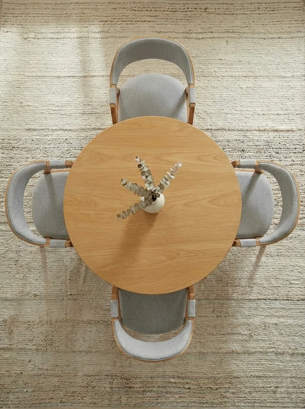 Mesa comedor Miami Redonda 150 cm de Diámetro en Madera natural - Muebles, Uruguay | Indrana, vista 3