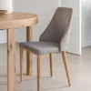 Silla Rosie de chenilla y patas de madera maciza de fresno con acabado natural - marrón en Marrón, Natural - Sillas, Uruguay | Kavehome, vista 2 de 10