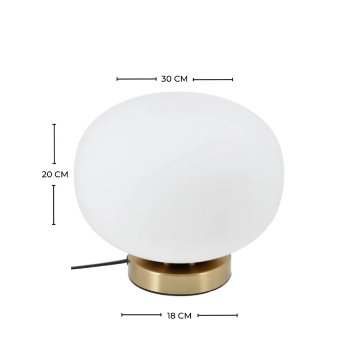 Lámpara de Mesa Norwood Dorada para Interior en Amarillo - Lámparas de mesa, Uruguay | Serlux, vista 4