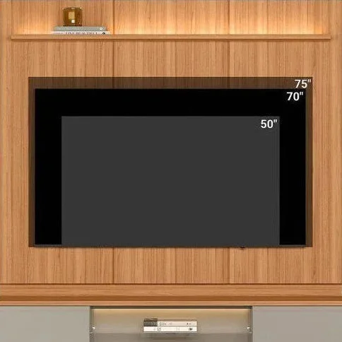 Conjunto Modular - Magnum 200CM con Led en Madera natural - Muebles para TV, Uruguay | Balton, vista 13