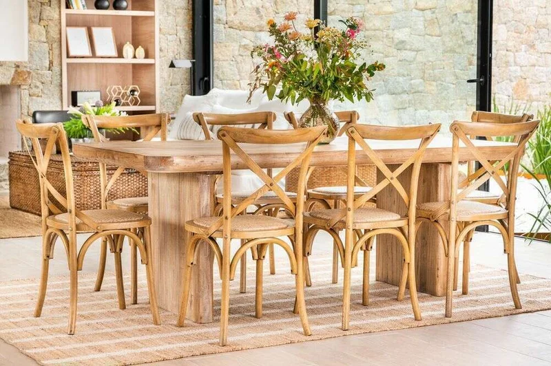 MESA COMEDOR ATHENA - 2.00 X 1.00 MTS en Madera natural - Mesas de comedor, Uruguay | La Iberica, vista 18