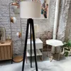 Lámpara de Pie Apollo Negro con Pantalla Algodón - Lámparas de pie, Uruguay | Berna home, vista 2 de 5