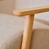 Butaca Meghan de chenilla perla y madera maciza de fresno con acabado natural FSC Mix Credit en Off-white - Butacas, banquetas y puffs, Uruguay | Kavehome, vista 3 de 10