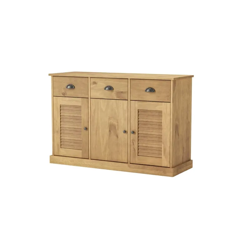 Aparador - 3 Puertas - 3 Cajones - Línea Oslo - Natural en Madera natural - Aparadores y recibidores, Uruguay | Ecowood
