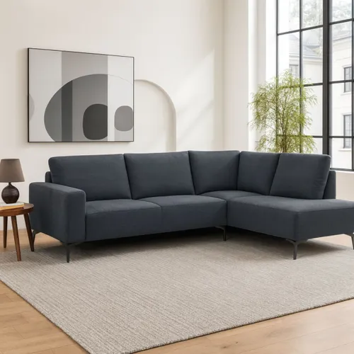 Sofá con Chaise OPTIMUS GRIS DERECHO en Gris - Sillones y sofás, Uruguay | Viasono