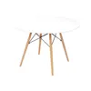 MESA EAMES DKR D110x73CM MDF Y MADERA BLANCO en Blanco - Mesas de arrimo, Uruguay | Koz, vista 4 de 4