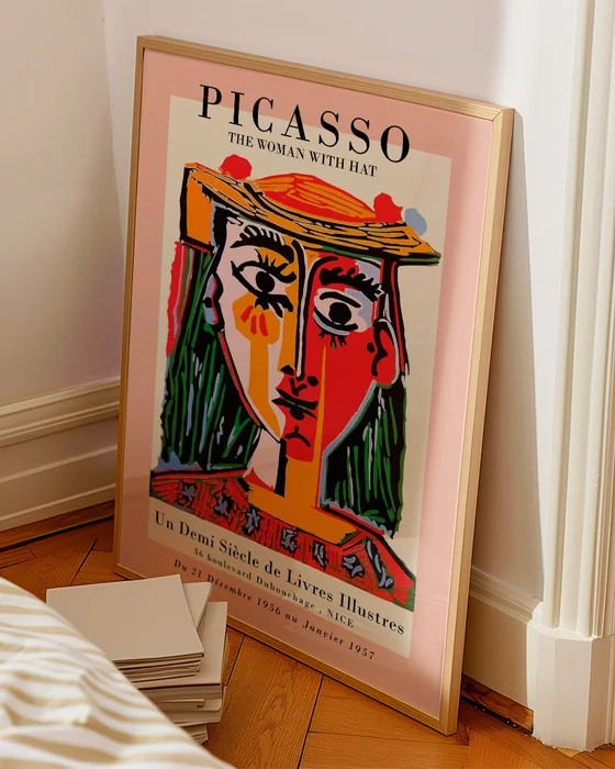 Pablo Picasso - The woman with hat en Multicolor - Láminas, Uruguay | La Cuadrería, vista 2