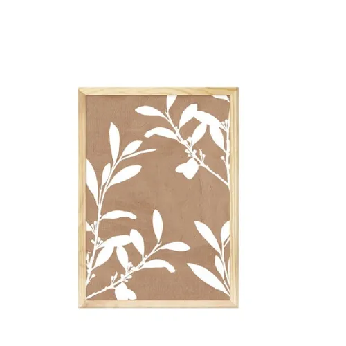 Lámina con Marco de Madera en Madera natural - Decoración de pared, Uruguay | Finkel