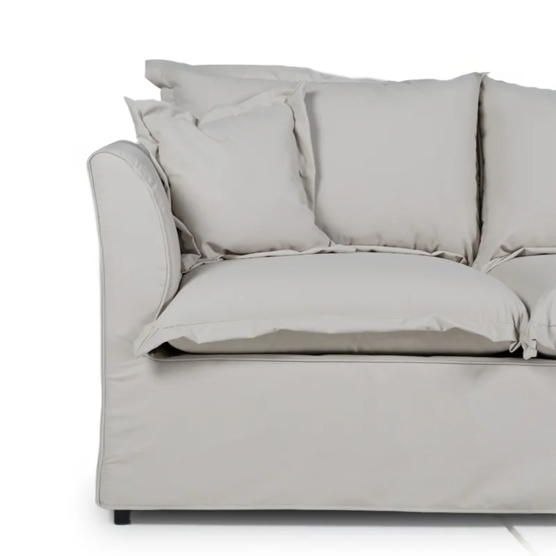 Sofá Marco con Funda - Tela Rústica - 2 cuerpos - 316/25 (Beige) en Beige - Sillones y sofás, Uruguay | NYR, vista 3