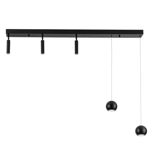 Aplique Colgante led con 3 spot direccionables 25W en Negro - Lámparas colgantes, Uruguay | Iluminica