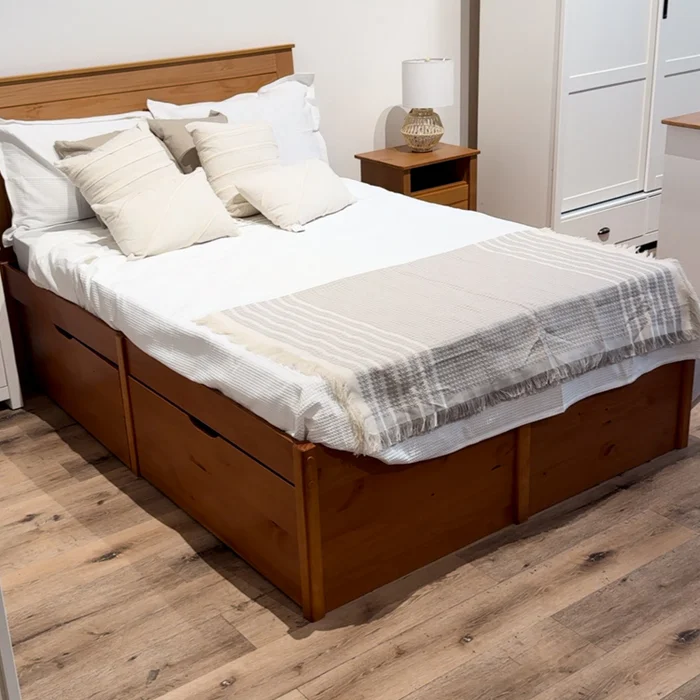 Cama Madera Maciza Con Cajones - Queen - Línea beauty - Amendoa - Dormitorio, Uruguay | Ecowood, vista 7