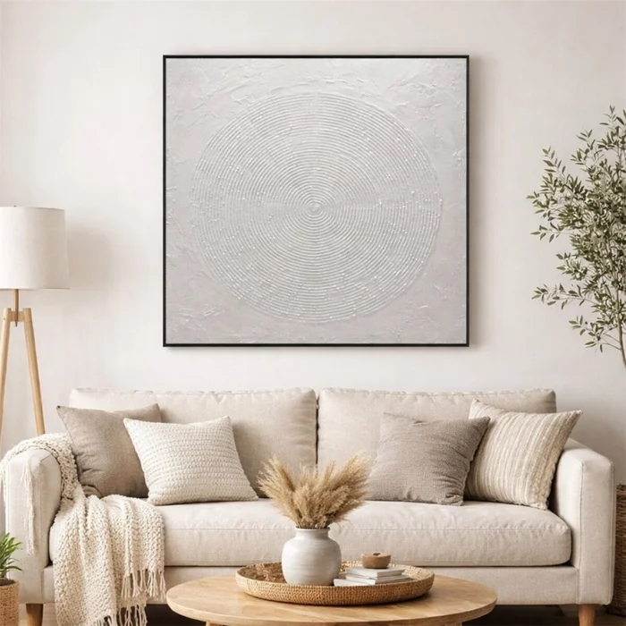 CUADRO CANVAS 80x80cm MARCO PINTURA FORMAS 2 - Decoración de pared, Uruguay | Decohogar, vista 2