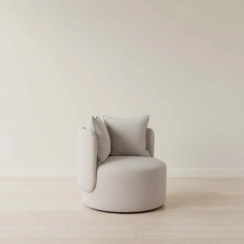 Butaca 1 Cuerpo Tela Natural-beige Luna Natural en Madera natural - Sillones y sofás, Uruguay | Divino