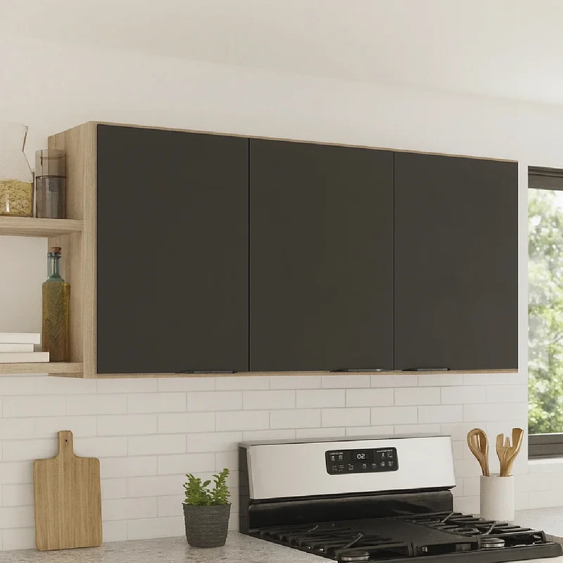 Aéreo de Cocina 3 Puertas Firenze en Gris, Uruguay | Soy Hogar, vista 5