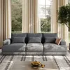 Sofá NUVOLA GRIS 4 CUERPOS - Sillones y sofás, Uruguay | Viasono, vista 1 de 4