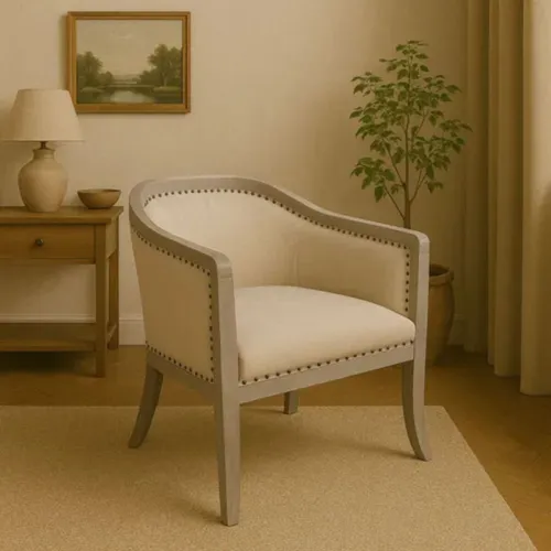 Butaca Elizabeth en Beige - Butacas, banquetas y puffs, Uruguay | La Cueva Muebles