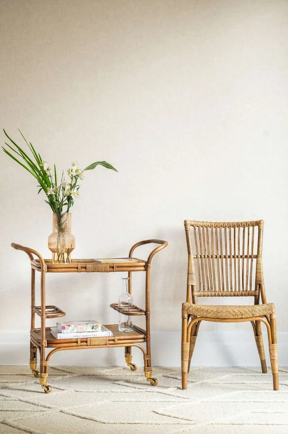 CARRO BAR - BAMBOO Y RATTAN - SIKA DESIGN en Marrón - Bibliotecas, Uruguay | La Iberica, vista 2