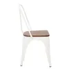 Silla De Comedor Cy-2000w2 Metal Blanco Estilo Tolix en Blanco - Sillas, Uruguay | Divino, vista 3 de 4