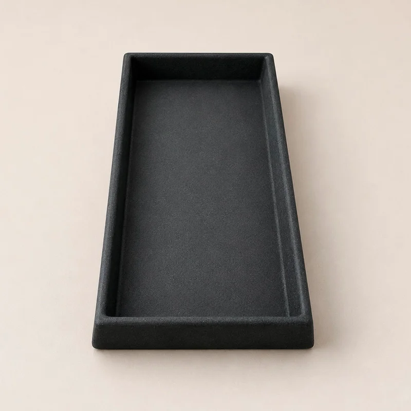 Plato rectangular para jardinera - varios tonos en Gris - Macetas, Uruguay | Alta Gracia Deco, vista 4