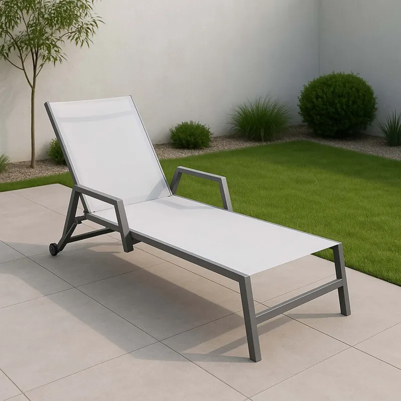 Reposera Aluminio-y-textilina Gris Aruba en Gris - Muebles para el exterior, Uruguay | Divino