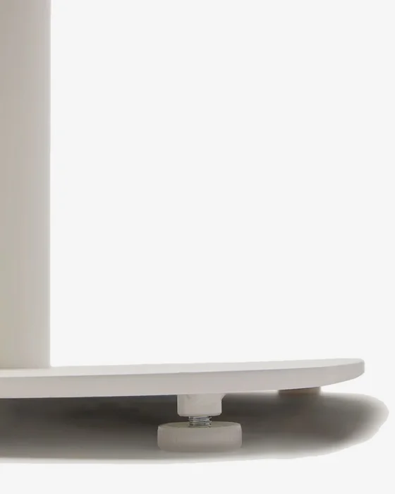 Mesa redonda de exterior Dina blanco con pie de metal con acabado pintado blanco Ø 68x70cm en Blanco - Mesas de comedor, Uruguay | Kavehome, vista 3