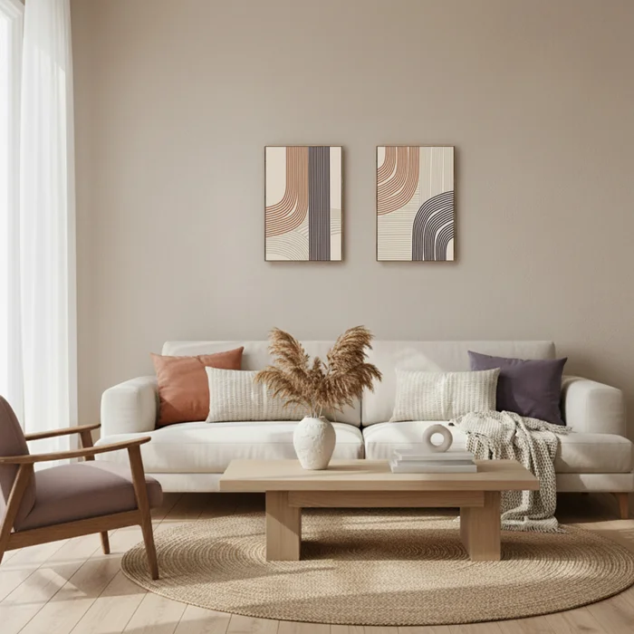 CUADRO CANVAS 30x40cm MARCO LINEAS 1 - Decoración de pared, Uruguay | Koz, vista 2