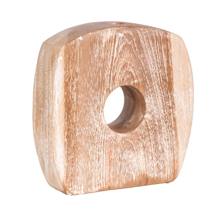 Florero Don Small Madera-de-teca Natural-beige 31.299 en Beige - Jarrones, Uruguay | Divino
