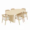 Juego de Comedor Mesa Arco Crudo 180cm +6 Silla Ivy - Sillas, Uruguay | Berna home, vista 1 de 6