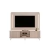 Rack con Panel Atlas Blanco en Blanco - Muebles para TV, Uruguay | Ecowood, vista 1 de 2