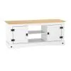 Rack Tv 2 Puertas 2 Estantes Linea Mexicana Dormitorio E1637 en Blanco con tapa nogal - Cómodas, Uruguay | Soy Hogar, vista 3 de 8