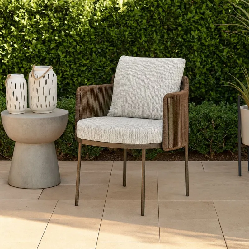 SILLA DE EXTERIOR SHADOW Gris en Marrón - Sillas, Uruguay | Viasono