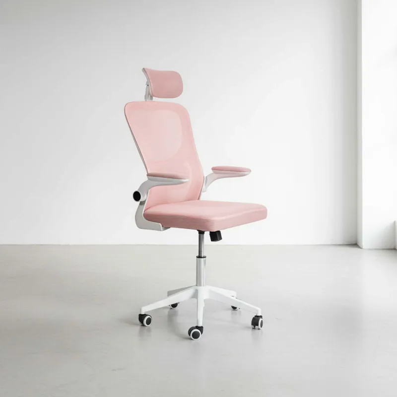 Asiento De Oficina Malla Blanco Hy-697 en Rosa - Escritorios y sillas de escritorio, Uruguay | Divino