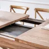 MESA COMEDOR EXTENSIBLE - 2.00 A 2.80 MTS - OLMO en Madera natural - Mesas de comedor, Uruguay | La Iberica, vista 11 de 12