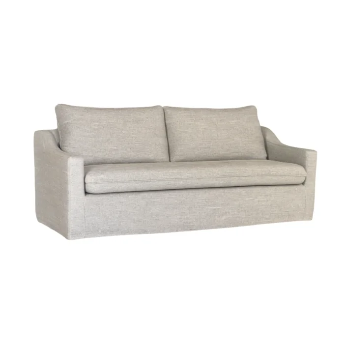 Sofá Manchester con Funda Desmontable 3 Cuerpos (205cm) – Gris Claro en Gris - Sillones y sofás, Uruguay | Berna Home