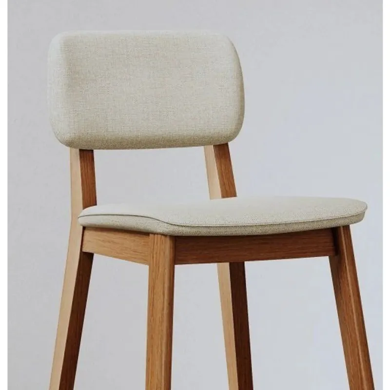 Butaca Classic madera maciza - Línea Manhattan - Lino en Beige - Butacas, banquetas y puffs, Uruguay | Balton