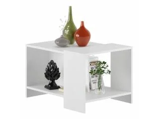 Mesa ratona diseño Nogal/Negro en Nogal blanco - Mesas de living, Uruguay | Quesal, vista 2