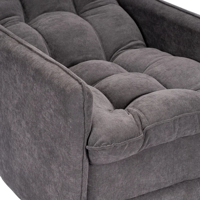 Poltrona reclinable Con Puff - Luxor - Gris en Gris - Sillones y sofás, Uruguay | Ecowood, vista 3