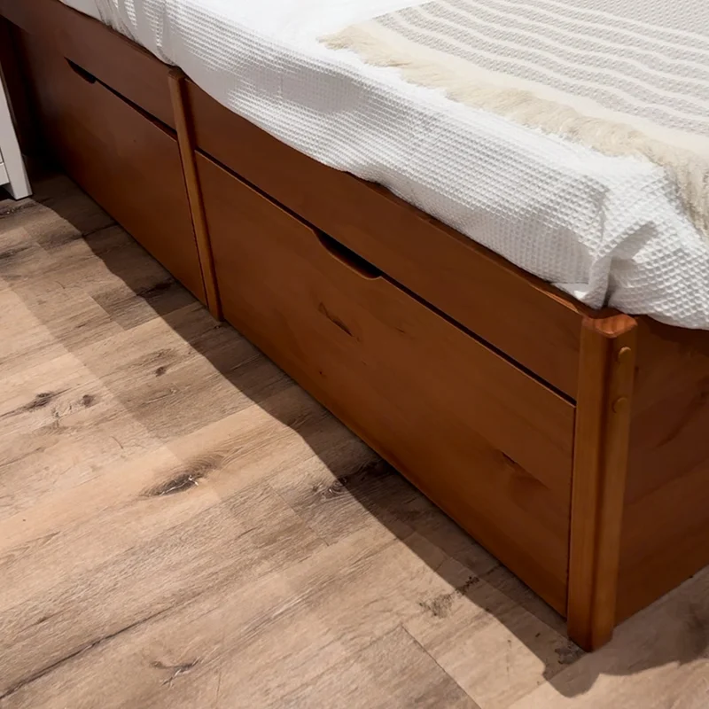 Cama Madera Maciza Con Cajones - 2 plazas - Línea beauty - Amendoa en 🚚 Llega hoy - Dormitorio, Uruguay | Ecowood, vista 8