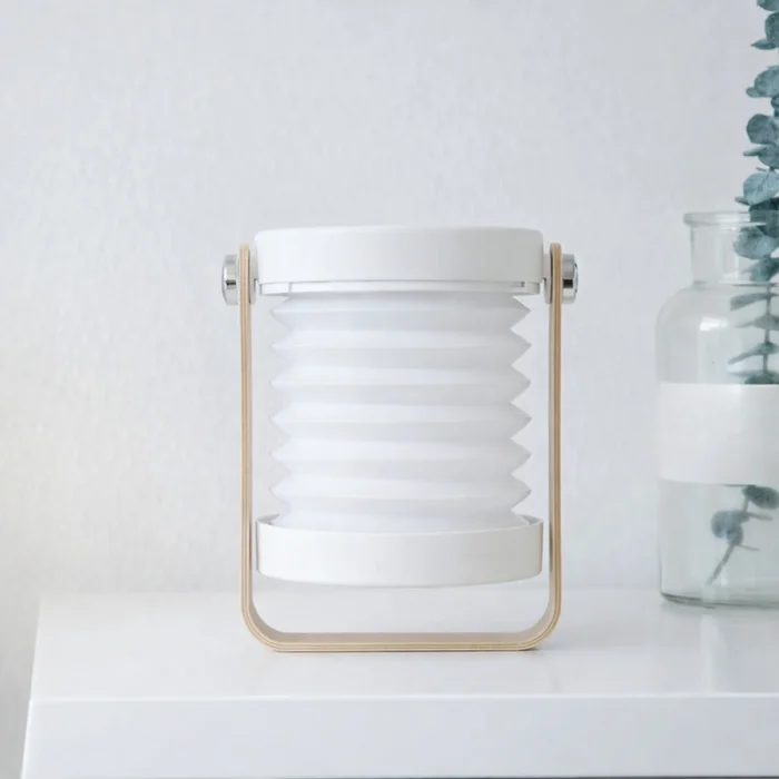 Lámpara De Mesa Mungay Recargable Dimm Blanca en Blanco - Lámparas de mesa, Uruguay | Serlux, vista 2