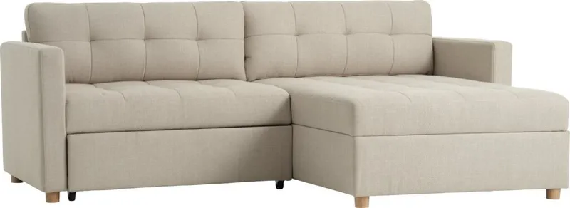 Sofá cama chaise longue TEGLHUSE beige en Beige - Sillones y sofás, Uruguay | JYSK