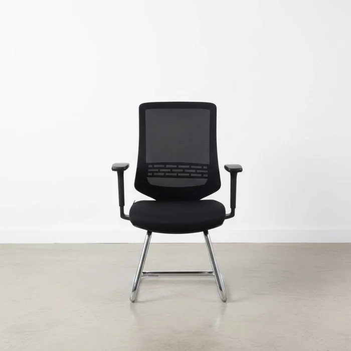 Silla De Visita Polipropileno-y-fibra-de-vidrio Negro K-206v en Negro - Escritorios y sillas de escritorio, Uruguay | Divino