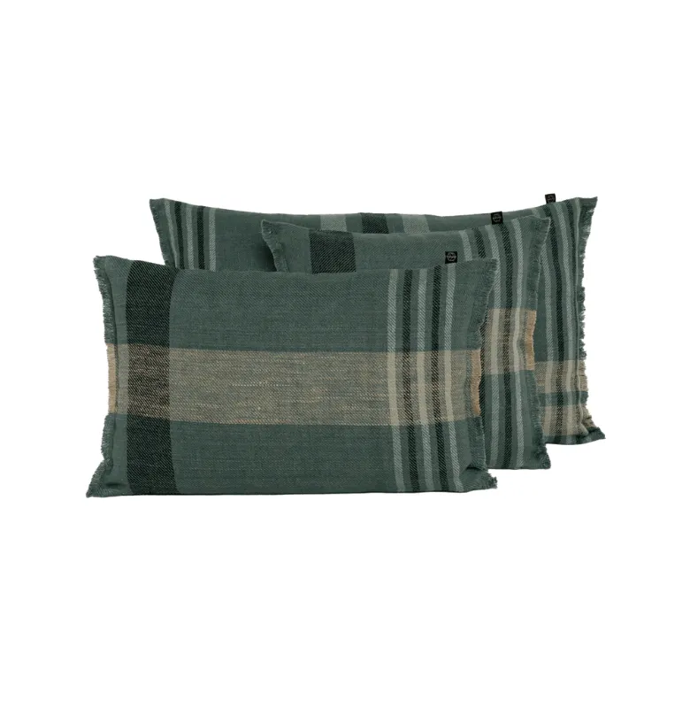 HARM ALMOHADON AALBORG LINO en Verde - Textiles, Uruguay | Masinfinito Casa