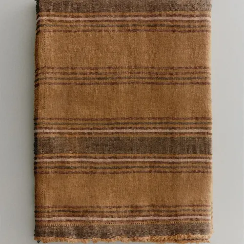 MANTA LINO RAYAS en Multicolor - Textiles, Uruguay | Zara Home