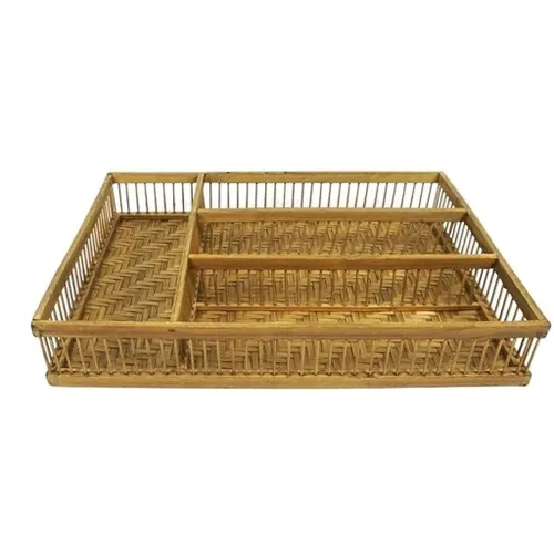 CUBIERTERA 36x26xH6CMS BAMBU en Madera natural - Canastos, Uruguay | Decohogar