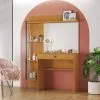Tocador Espejo 1 Cajon Varios Estantes Para Maquillaje en Marrón - Sillas, Uruguay | Soy Hogar, vista 3 de 8