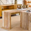 PIE DE CAMA / MESA ANGOSTA / BANCO OLMO NATURAL - 1.10 X 0.35 MTS en Madera natural - Butacas, banquetas y puffs, Uruguay | La Iberica, vista 1 de 19