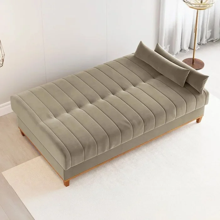 Sofa Cama Juego De Living Sillon Reclinable Terciopelo en Gris - Sillones y sofás, Uruguay | Soy Hogar, vista 3