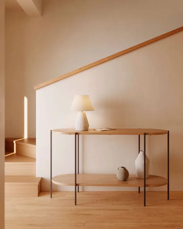 Lámpara de mesa Noara de magnesio con acabado blanco en Blanco - Lámparas de mesa, Uruguay | Kavehome, vista 3