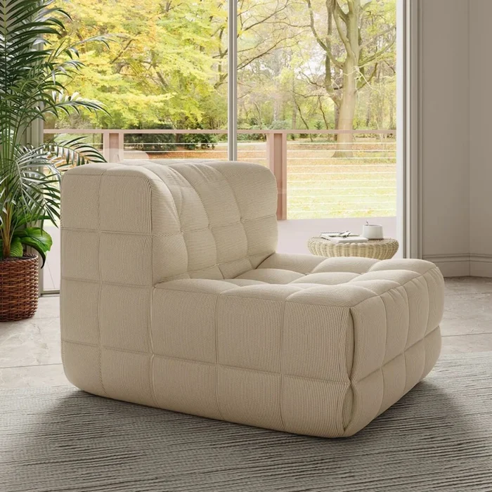 Poltrona MAGNETO BEIGE en Beige - Butacas, banquetas y puffs, Uruguay | Viasono